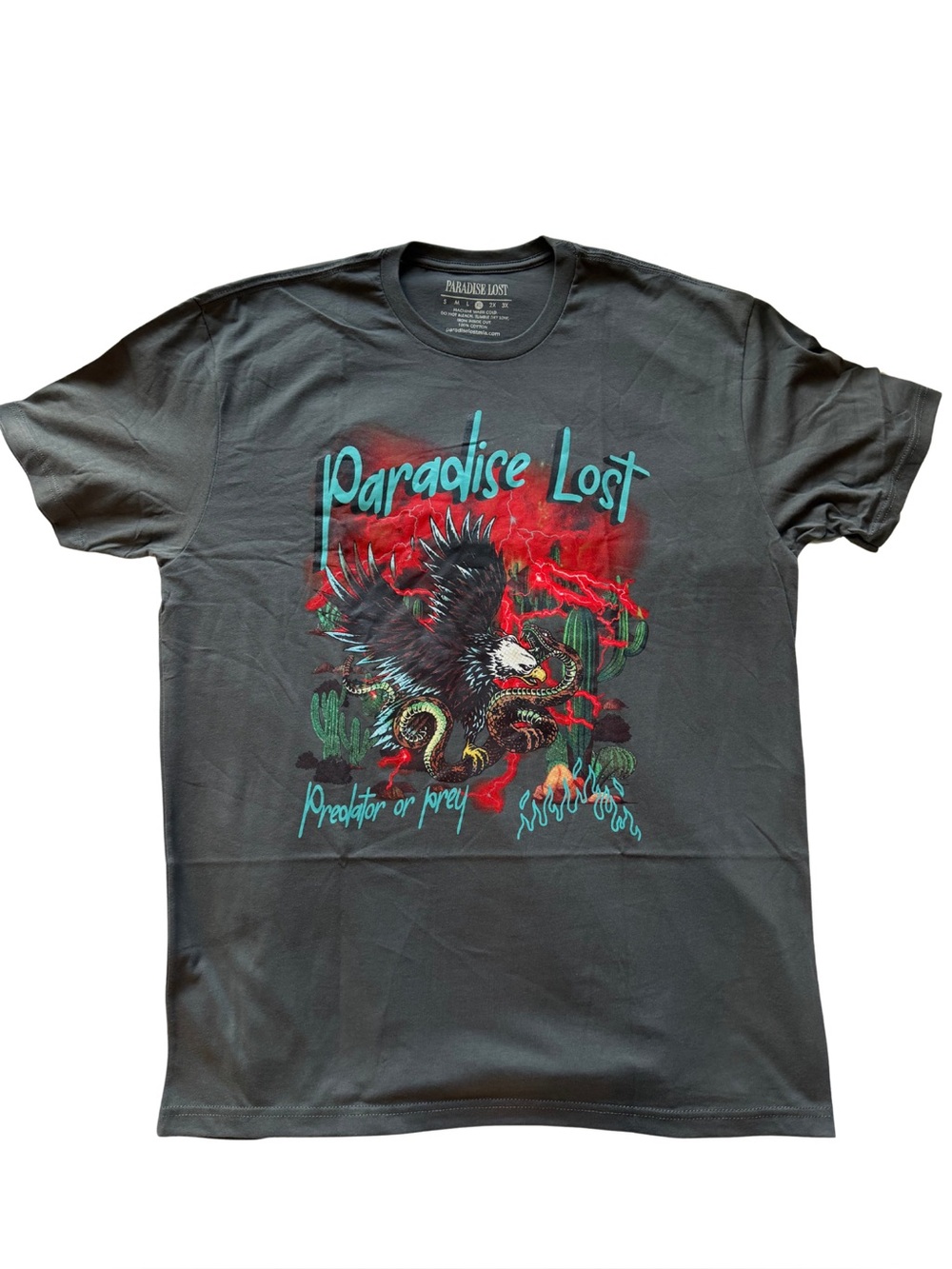 Paradise Lost- Eagle & Snake Print. XL Men’s